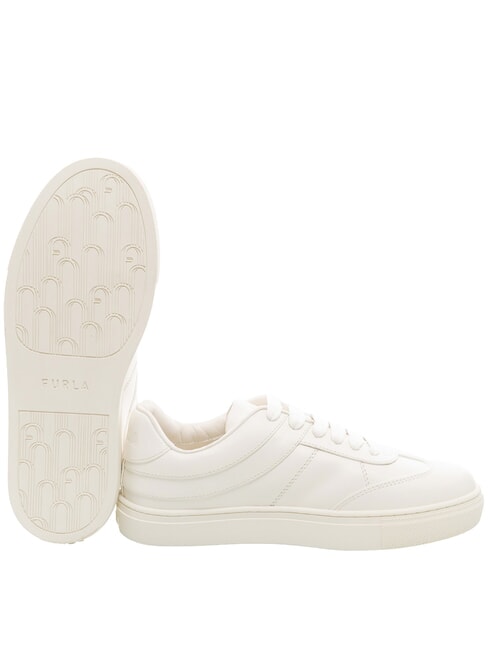 CITY  Baskets en cuir talc - Chaussures Femme