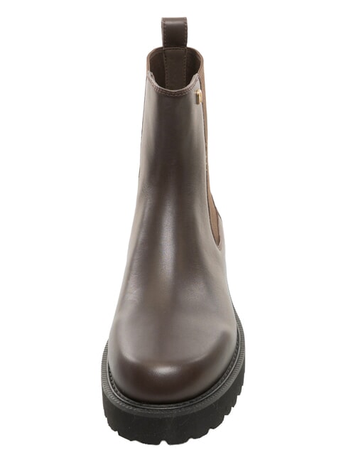 TANK Bottines &agrave; talon de 3,5 cm chocolat - Chaussures Femme