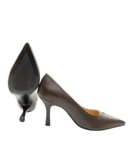 FURLA ATELIER  D&eacute;collet&eacute; en cuir, talon de 9 cm chocolat - Chaussures Femme - 2
