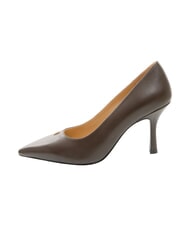 FURLA ATELIER  D&eacute;collet&eacute; en cuir, talon de 9 cm chocolat - Chaussures Femme - 3