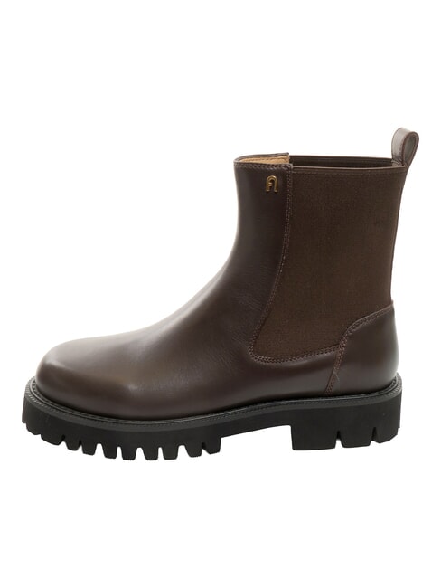 TANK Bottines &agrave; talon de 3,5 cm chocolat - Chaussures Femme