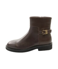 FURLA FROST  bottines en cuir chocolat - Chaussures Femme - 3