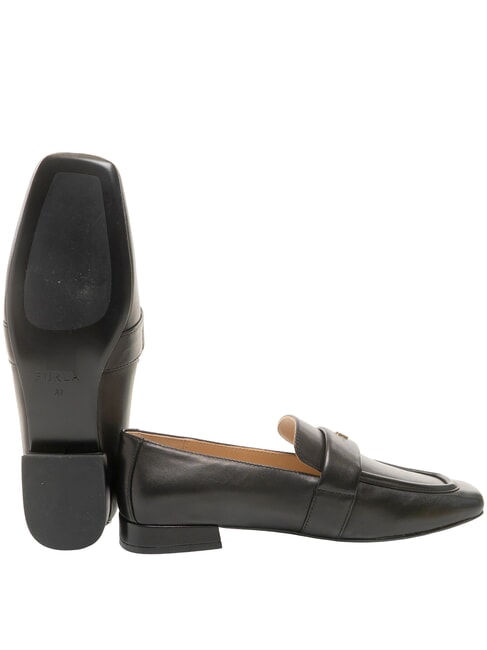 SIGNATURE  mocassins en cuir Noir - Chaussures Femme