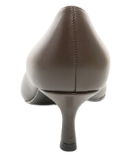 FURLA ATELIER  D&eacute;collet&eacute; en cuir avec talon de 5 cm chocolat - Chaussures Femme - 3