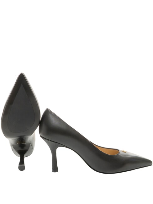 ATELIER  D&eacute;collet&eacute; en cuir, talon de 9 cm Noir - Chaussures Femme