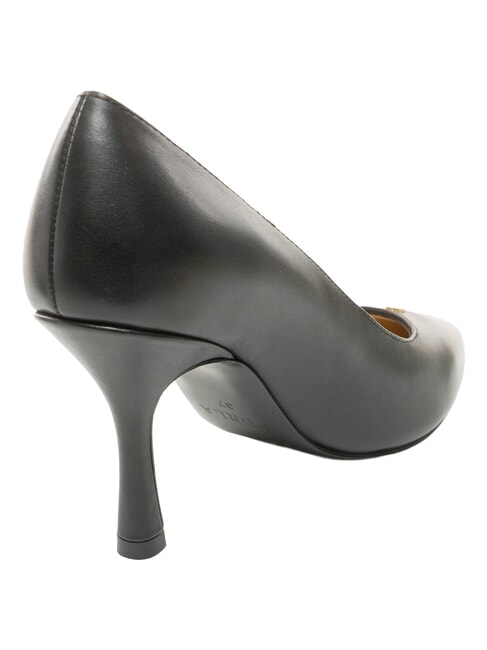 ATELIER  D&eacute;collet&eacute; en cuir, talon de 9 cm Noir - Chaussures Femme
