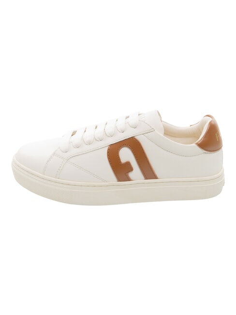 CITY Baskets bicolores poudre de talc h+cognac h - Chaussures Femme