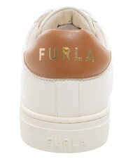FURLA CITY Baskets bicolores poudre de talc h+cognac h - Chaussures Femme - 4