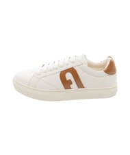 FURLA CITY Baskets bicolores poudre de talc h+cognac h - Chaussures Femme - 3
