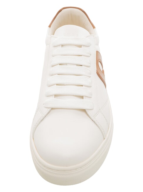 CITY Baskets bicolores poudre de talc h+cognac h - Chaussures Femme