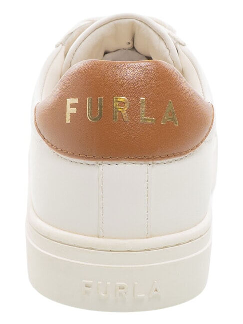 CITY Baskets bicolores talco h+cognac h - Chaussures Femme
