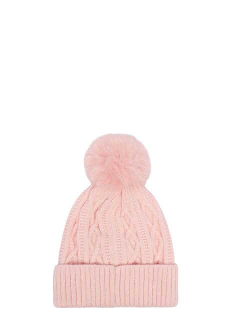 KIDS POM POM Chapeau &agrave; pompons sucre rose - Chapeau de b&eacute;b&eacute;