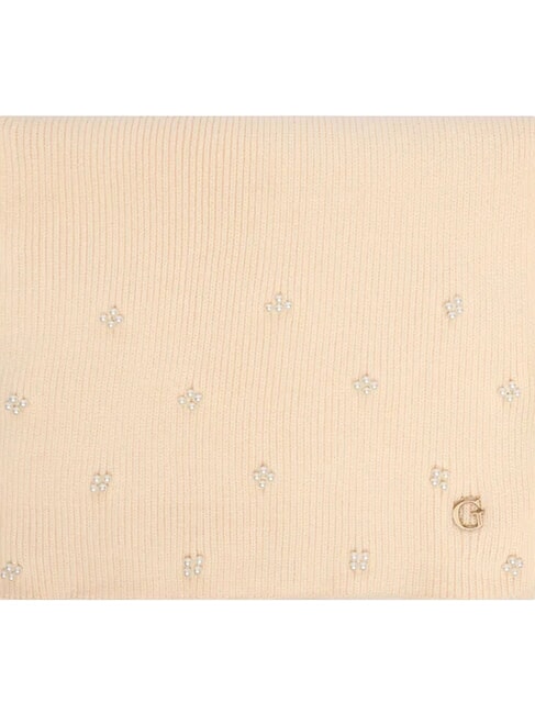 KNITTED &Eacute;charpe &agrave; paillettes OFFWHITE - &Eacute;charpes