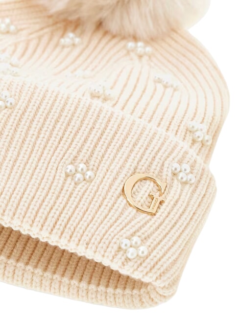 KNITTED Chapeau &agrave; pompons OFFWHITE - Bonnets