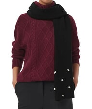 GUESS KNITTED &Eacute;charpe &agrave; paillettes NOIR - &Eacute;charpes - 2