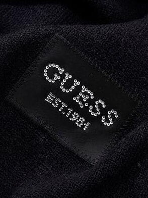KNITTED &Eacute;charpe &agrave; logo NOIR - &Eacute;charpes