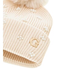 GUESS KNITTED Chapeau &agrave; pompons OFFWHITE - Bonnets - 3