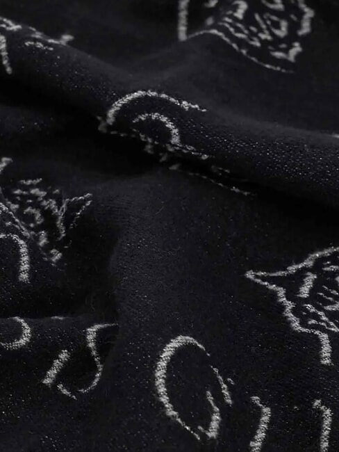 CARMELLA Foulard logo noir - &Eacute;charpes