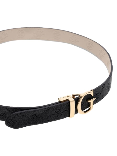 JENA Ceinture double face logo noir/logo en forme d'os - Ceintures
