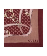 GUESS PRINTED &Eacute;charpe &agrave; logo Bordeaux - &Eacute;charpes - 3