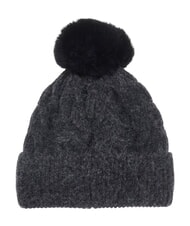 GUESS KNITTED Chapeau &agrave; pompons charbon - Bonnets - 2