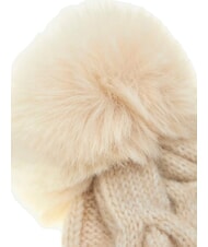 GUESS KNITTED Chapeau &agrave; pompons blanc - Bonnets - 4