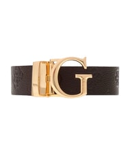 GUESS JENA Ceinture double face logo en forme d'os/logo marron - Ceintures - 3