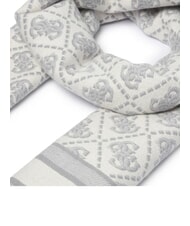 GUESS JACQUARD &Eacute;charpe &agrave; franges logo gris - &Eacute;charpes - 3