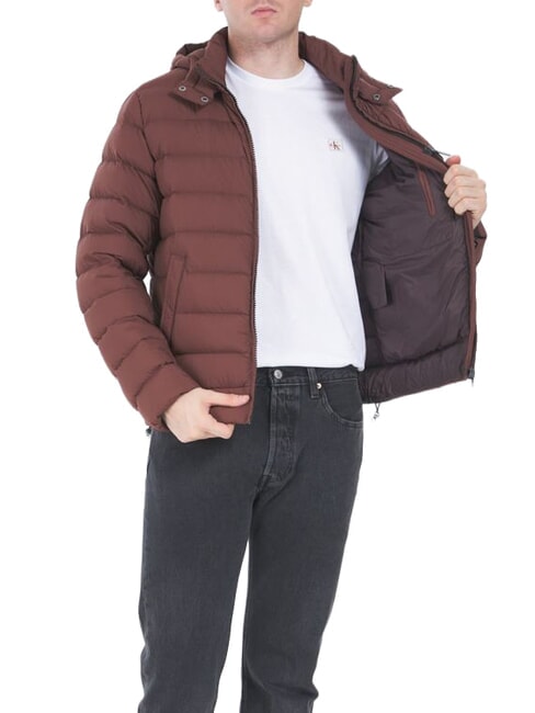 MINDSET veste &agrave; capuche tabac-chocolat - Doudounes homme