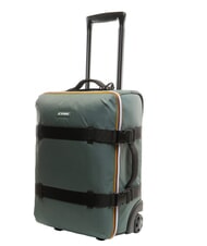 KWAY BLOSSAC  Chariot &agrave; bagages &agrave; main &eacute;tanche baume vert-noir p - Valises cabine - 7