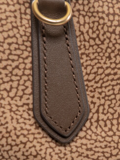 B-ESCAPE Sac &agrave; main avec bandouli&egrave;re beige/ch&acirc;taigne - Sacs pour Femme
