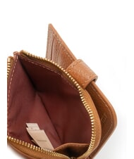 COCCINELLE METALLIC SOFT Mini portefeuille en cuir Cognac - Portefeuilles Femme - 4