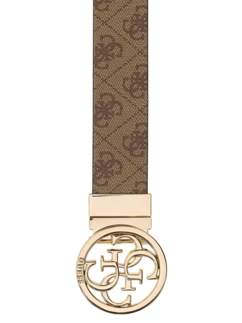 NOELLE  Ceinture r&eacute;versible logo latte/bois de rose - Ceintures