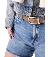 GUESS YVONNE LOGO Ceinture r&eacute;versible LOGO DE LAIT - Ceintures - 5