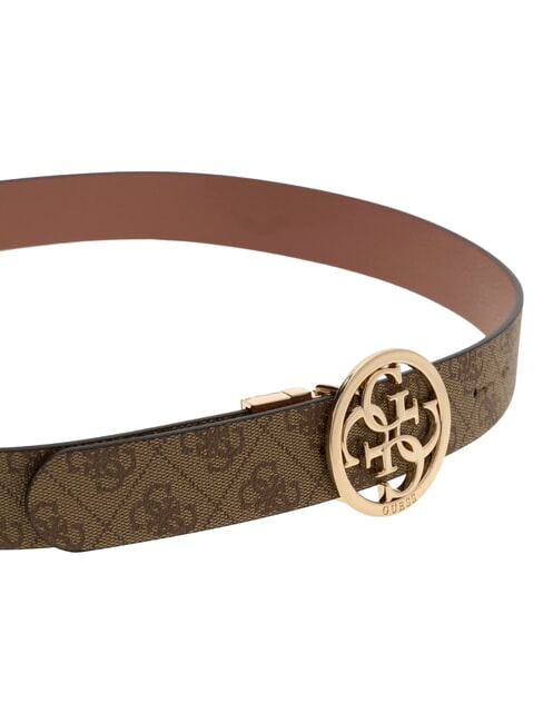 NOELLE  Ceinture r&eacute;versible logo latte/bois de rose - Ceintures