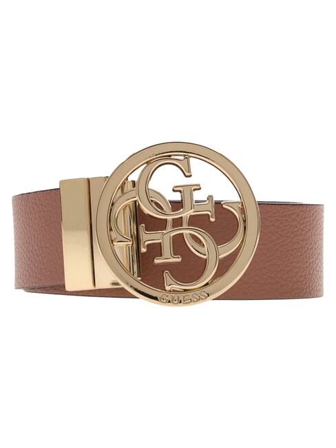 NOELLE  Ceinture r&eacute;versible logo latte/bois de rose - Ceintures