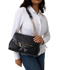 GUESS ANTONIA Sac bandouli&egrave;re ajustable NOIR - Sacs pour Femme - 2