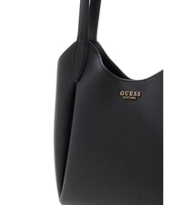 GUESS MELODY Sac bandouli&egrave;re &agrave; double poign&eacute;e NOIR - Sacs pour Femme - 5