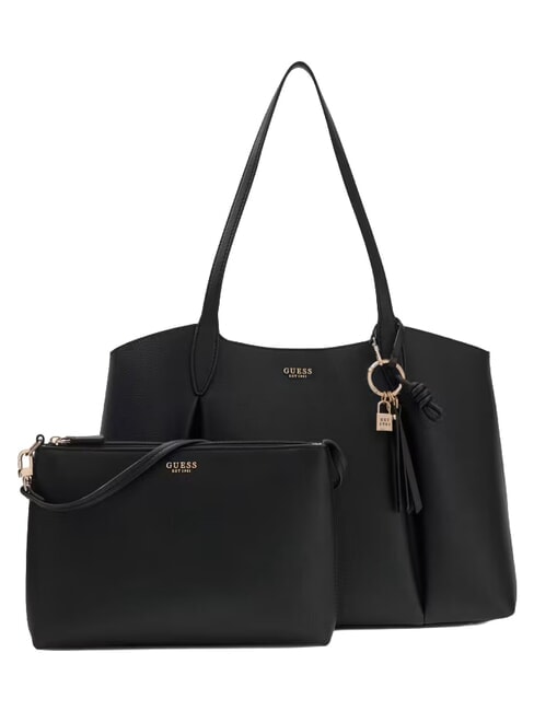 MELODY sac cabas &agrave; bandouli&egrave;re NOIR - Sacs pour Femme