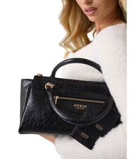 GUESS ANTONIA Sac &agrave; main avec bandouli&egrave;re NOIR - Sacs pour Femme - 7