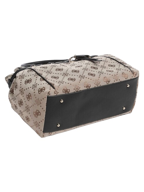 DOROTHY Sac &agrave; main avec bandouli&egrave;re logo lait/noir - Sacs pour Femme