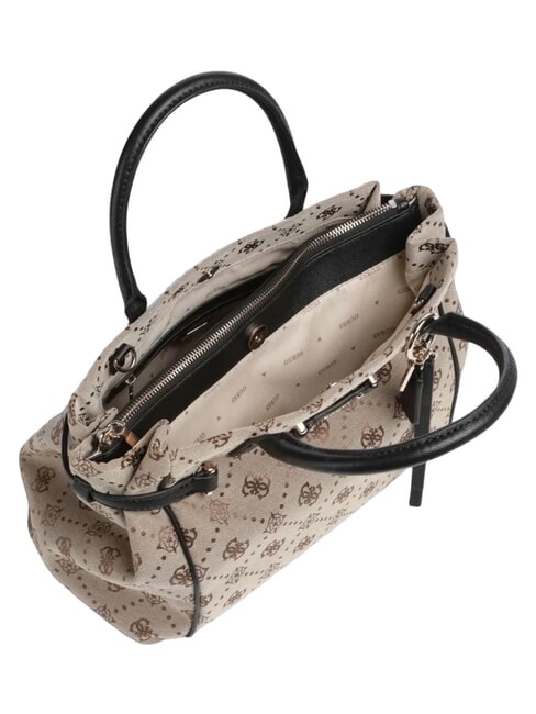 DOROTHY Sac &agrave; main avec bandouli&egrave;re logo lait/noir - Sacs pour Femme