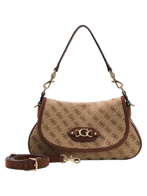 SAMANTHA Sac bandouli&egrave;re, avec bandouli&egrave;re logo latte / marron - Sacs pour Femme