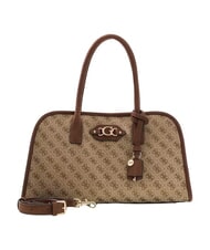 GUESS SAMANTHA Sac &agrave; main avec bandouli&egrave;re logo latte / marron - Sacs pour Femme - 4