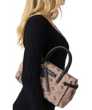 GUESS DOROTHY Sac &agrave; main avec bandouli&egrave;re logo lait/noir - Sacs pour Femme - 3