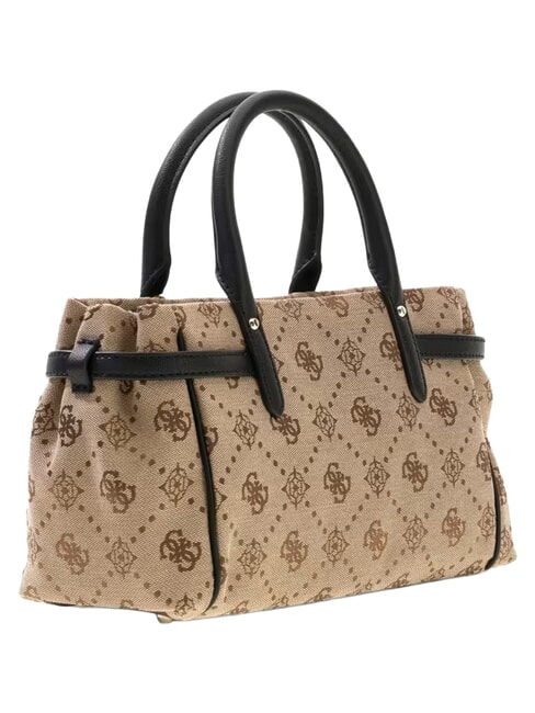 DOROTHY Sac &agrave; main avec bandouli&egrave;re logo lait/noir - Sacs pour Femme