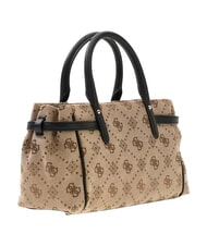 GUESS DOROTHY Sac &agrave; main avec bandouli&egrave;re logo lait/noir - Sacs pour Femme - 4