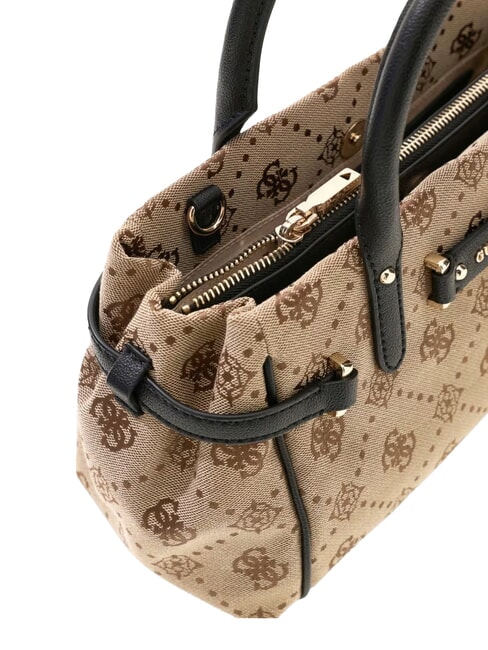 DOROTHY Sac &agrave; main avec bandouli&egrave;re logo lait/noir - Sacs pour Femme