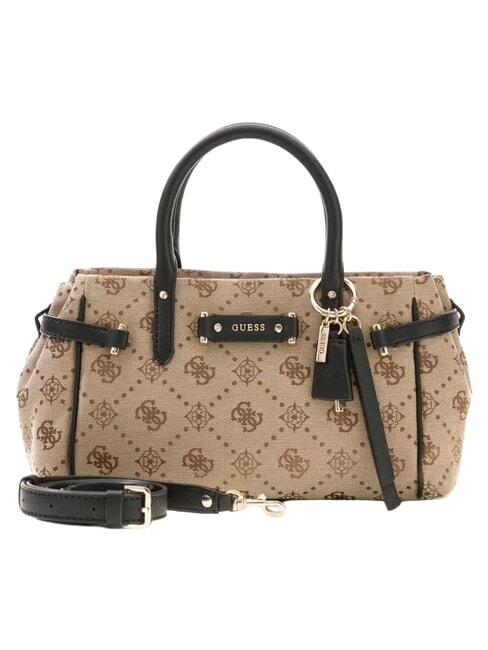 DOROTHY Sac &agrave; main avec bandouli&egrave;re logo lait/noir - Sacs pour Femme