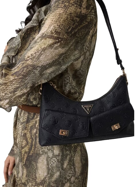 BLAKE sac bandouli&egrave;re logo noir - Sacs pour Femme